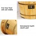 26cm high massage foot barrel solid wood round foot bath barrel - B07CZCJGTX